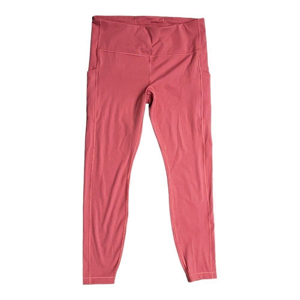 Athleta Leggings Women’s L Pink Ultimate Stash Pocket Tight Pockets 26” Crop